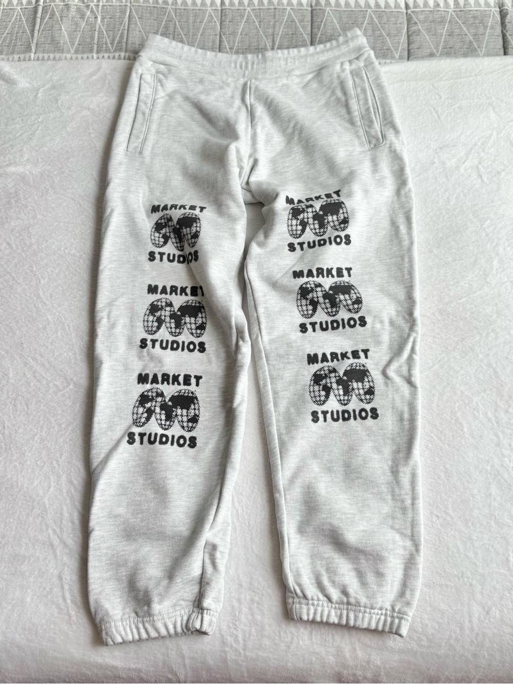 Market Men's 100% Cotton Sweat Pants Joggers Tagged Large